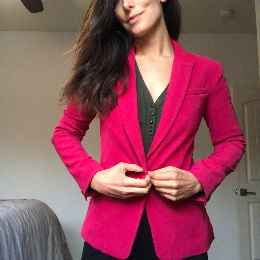 Rag & Bone Rylie Hot pink blazer size xs